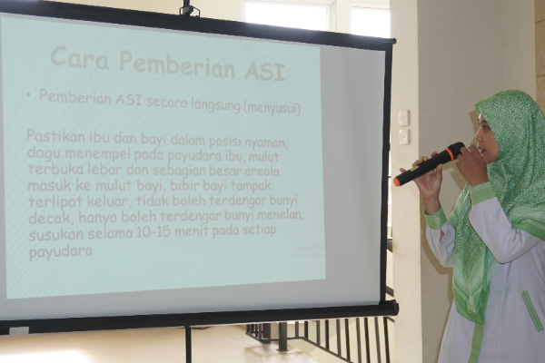 Penyuluhan Tim PKRS dengan tema Pemberian ASI Terbaik