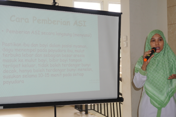 Penyuluhan Tim PKRS dengan tema Pemberian ASI Terbaik